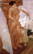 Joaquin Sorolla Pink frock France oil painting artist